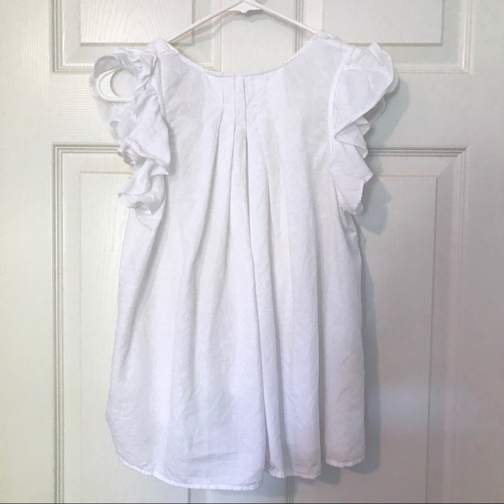 The Great. The Tulip Linen & Cotton Top - Picture 4 of 8